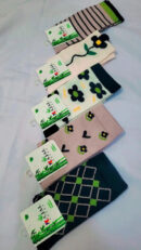 جوراب زنانه ساقدار چند طرح پک 5 عددی