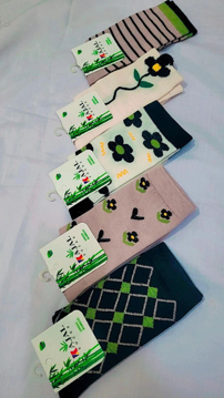 جوراب زنانه ساقدار چند طرح پک 5 عددی